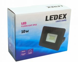 პროჟექტორი 10w LEDEX LED 3000k IP65 Black