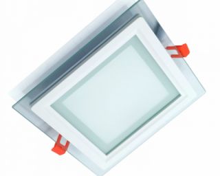 ლედ პანელი ოთხკუთხედი შუშის LEDEX LED Glass Down Light (Square) 12w 6500K