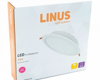 ლედ პანელი LINUS PC downlight 21W 3000K