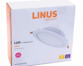 ლედ პანელი LINUS PC downlight  15W 4000K