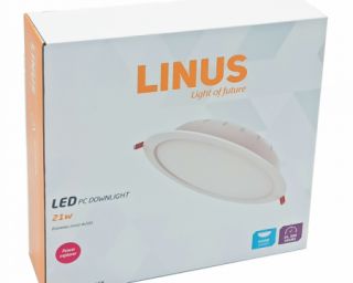 ლედ პანელი LINUS PC downlight 21W 6500K