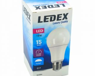 ნათურა სტანდარტული LEDEX LED31-4896 18W E27 6500K