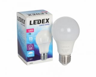 ნათურა სტანდარტული LEDEX LED7-9116 7W E27 6500K