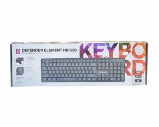 კლავიატურა  Element HB-520 USB BK Defender