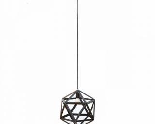 ჭერის სანათი შავი ცხაურა მეტალის MH-15649