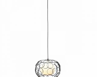 ჭერის სანათი შავი მეტალის მრგვალი MH-15660