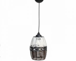 ჭერის სანათი დაწნული თეთრი ყავისფერი MH-20766