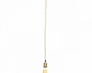 ჭერის სანათი ვაზნა ოქროსფერი თოკით MH-20777