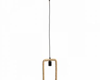 ჭერის სანათი მეტალი მართკუთხედი ბაწრით MH-20779