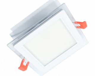 ლედ პანელი ოთხკუთხედი შუშის LEDEX LED Glass Down Light (Square) 9w 3000K