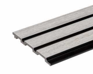 დეკორატიული პანელი პოლისტიროლის 3D RAIL 2800х120х10 მმ Grey Ash