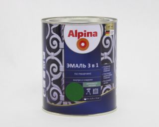 საღებავი ანტიკოროზიული AX BY AP DaR 3in1 RAL 6002 SM 0,75 LT