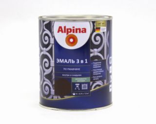 საღებავი ანტიკოროზიული AX BY AP DaR 3in1 RAL 8011 SM 0,75 LT სურათი