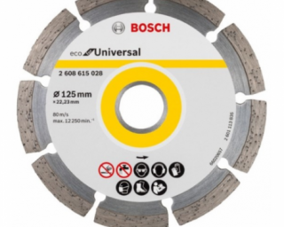 ალმასის საჭრელი დისკი ბეტონის Bosch ECO Universal 125x22.23მმ