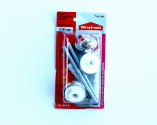 პისუარების სამაგრი ვერცხლისფერი BKMPX-12120S (2ც)