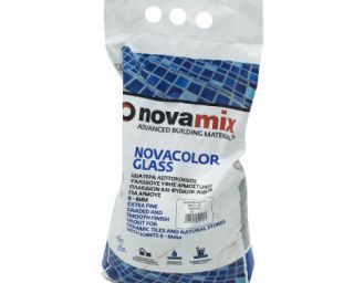 შოვების შემავსებელი (ფუგა) NOVACOLOR GLASS 00 BIANCO 5KG