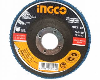 სახეხი დისკი ცირკონის 115mmx22mm, P60 ((FDZ1152)