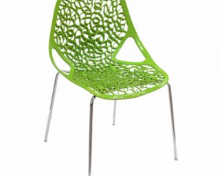 სკამი პლასტმასის მწვანე