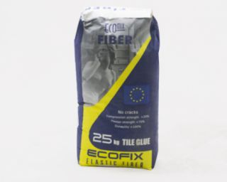 წებოცემენტი ECOFIX FIBER 25კგ ლურჯი სურათი