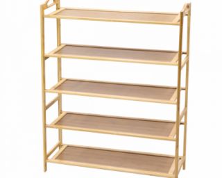 ფეხსაცმლის თარო ბამბუკი 5 იანი 70*24*90