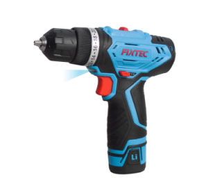 ელექტრო სახრახნისი FIXTEC FCD12L041 – 12V, ლითიუმ-იონური, ერთ სიჩქარიანი