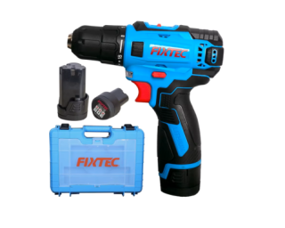 ელექტრო სახრახნისი FIXTEC FCD12L04T – 12V, ლითიუმ-იონური, 2 სიჩქარე, იმპაქტ რეჟიმით