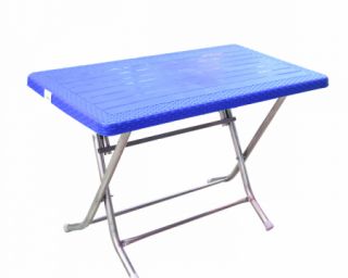 პლასტმასის მაგიდა R070 70x120 ლურჯი