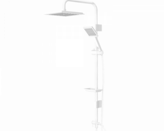 საშხაპე სისტემა Frame Tall Full White Shower Set TLFR1015