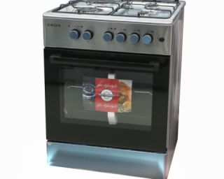 გაზქურა CRON TE6631S(INOX ELECTRO)