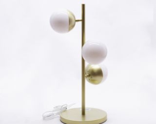 მაგიდის სანათი SOLE 9250T თეთრი/ოქროსფერი