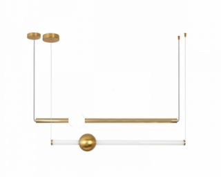 ჭერის სანათი SOLE 10053P/A2 თეთრი/ოქროსფერი