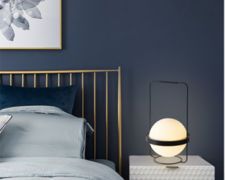 მაგიდის სანათი SOLE 10228T თეთრი/შავი