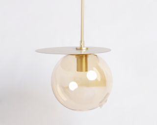 ჭერის სანათი SOLE 9985P ქარვისფერი