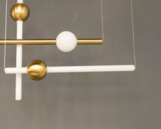 ჭერის სანათი SOLE 10053P/B1 თეთრი/ოქროსფერი