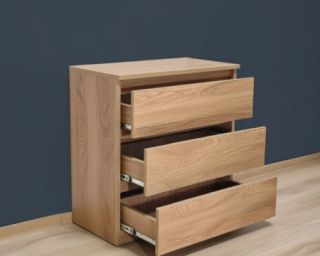 კომპაქტური 3-უჯრიანი კომოდი KALAB – საკუთარი წარმოება (70x38x70 სმ)