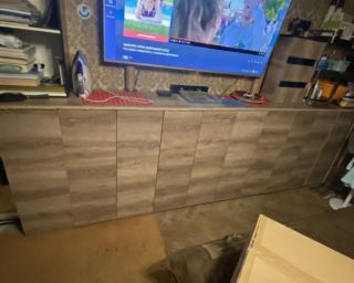 დიდი ზომის დესაო / სათავსო კარადა (365x48x105 სმ)