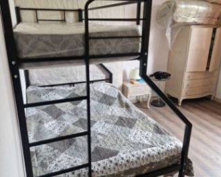 მყარი ორსართულიანი რკინის საწოლები