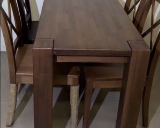 იყიდება სულ ახალი ხის მაგიდა (წიფელი)