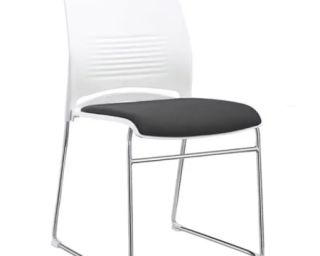 საოფისე სკამი „ისო“ თეთრი – მაღალი გამძლეობით (ახალი)