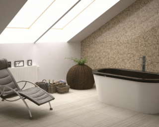 აბაზანა Elisse 170x80x58 თეთრი შავი კანტით