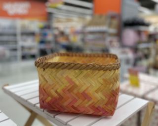 ბამბუკის კალათი SP-YN4420E დიდი ზომა 24.5x24.5x14cm