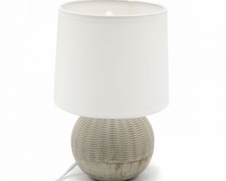 მაგიდის სანათი D4719 White+Brown - Taishi