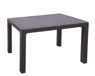 პლასტმასის მაგიდა R010 70x120 მუქი ყავისფერი