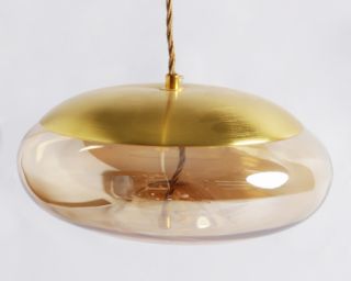 ჭერის სანათი SOLE 9966P/D ოქროსფერი/ქარვისფერი