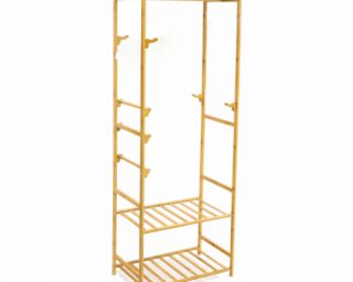 ტანსაცმლის საკიდი ბამბუკის 164*34*60  სმ