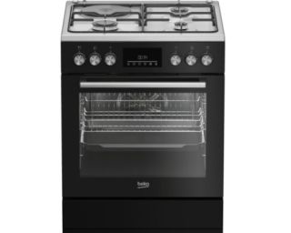 გაზქურა Beko FBE63331XCS, 3 Gas + 1 electric, Gas Cooker, Bl
