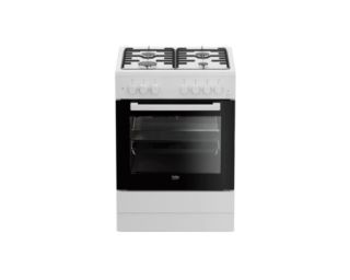 გაზქურა Beko FBE62120WD, 4Gas, Gas Cooker, White