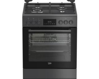 გაზქურა Beko FBSM62320SAC, 4 Gas, Gas Cooker, Anthracite