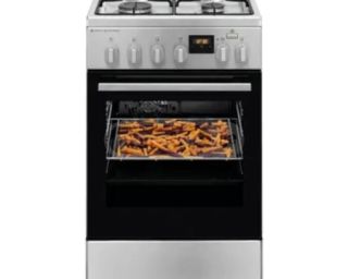 კომბინირებული გაზქურა ELECTROLUX LKK560222X ელექტრო ღუმელით,