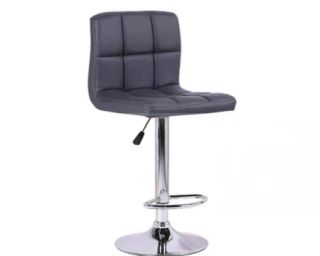 კომფორტული ბარის სკამი – რბილი საზურგე და სიმაღლის რეგულირების მექანიზმი